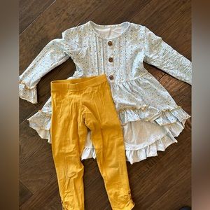 Girls serendipity shrimp and grits size 5-6 outfit